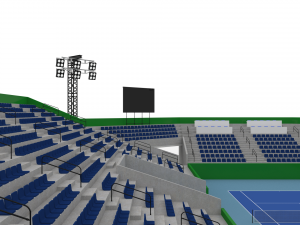 beach volleyball stadium Model 3D