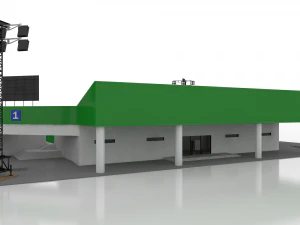 beach volleyball stadium 3D Model