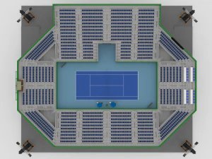 beach volleyball stadium 3D Model