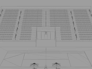beach volleyball stadium 3D Model
