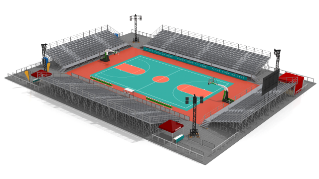 standard stadium 3D Model in Stadium 3DExport