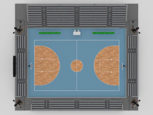 outdoor basketball stadium 3D Model