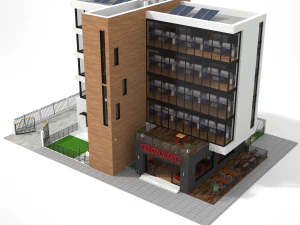 kantoorgebouw 1 3D Model