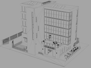 office building 1 3D Модель