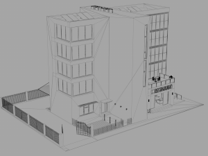 office building 1 3D Модель