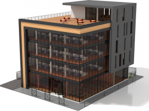 office building 3 3D मॉडल