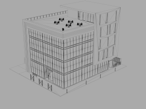 office building 3 3D मॉडल