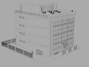 office building 3 3D मॉडल