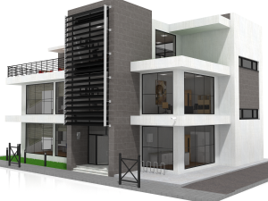 office building 4 3D 모델