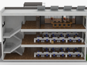 office building 4 3D 모델