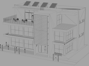 office building 4 3D 모델