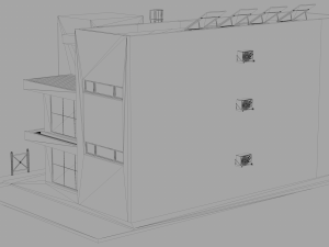office building 4 3D 모델