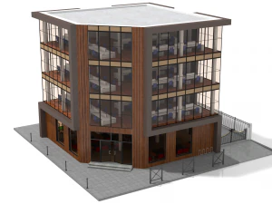 biurowiec 5 Model 3D