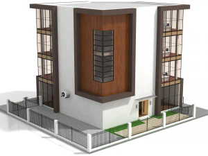 biurowiec 5 Model 3D