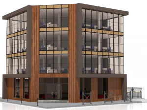 biurowiec 5 Model 3D