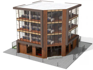 biurowiec 5 Model 3D