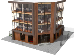 kantoorgebouw 5 3D Model