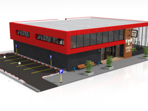 fitness center Model 3D