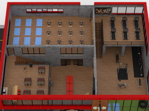 fitness center Model 3D