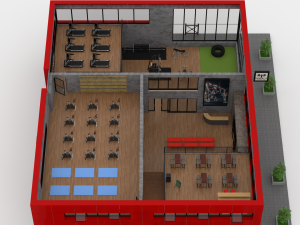fitness center Model 3D