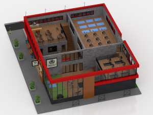 fitness center Model 3D