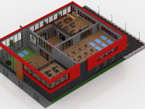 fitness center Model 3D