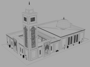 mosque Model 3D