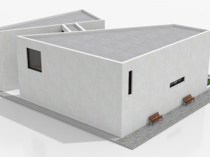 contemporary art gallery 3D Model
