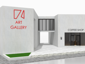 contemporary art gallery 3D Model
