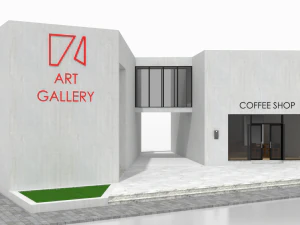 contemporary art gallery 3D Model