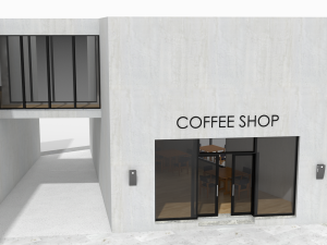 contemporary art gallery 3D Model