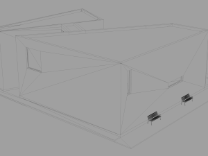 contemporary art gallery 3D Model