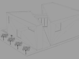 contemporary art gallery 3D Model