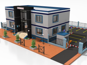 police station 3D मॉडल