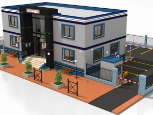 police station 3D Model