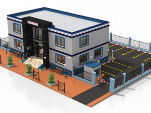 police station 3D Model