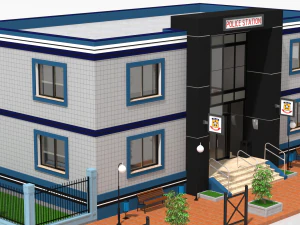 police station 3D Model