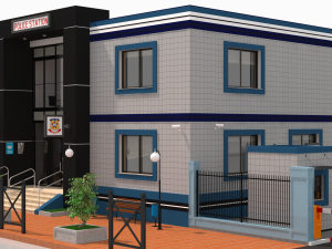 police station Modèle 3D