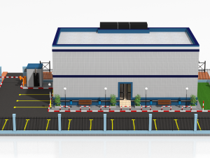 police station Modèle 3D
