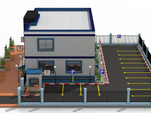 police station 3D Model