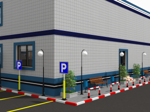 police station Modèle 3D