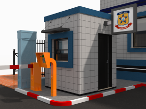 police station Modèle 3D