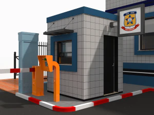 police station 3D Model
