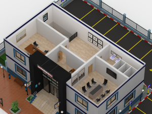 police station Modèle 3D