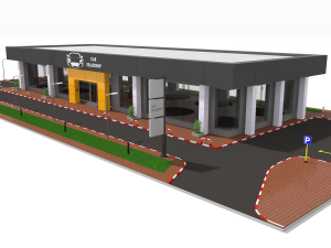 car showroom 3Dモデル