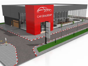 car showroom 3D 모델