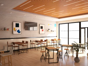 cafeteria 3D Model