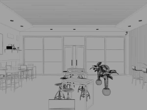 cafeteria 3D Model