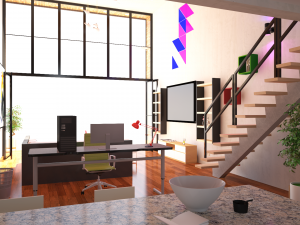 duplex house interior 3Dモデル