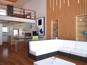 duplex house interior 3Dモデル